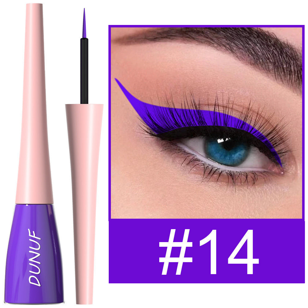 18 Color Long Lasting Waterproof Color Liquid Eyeliner
