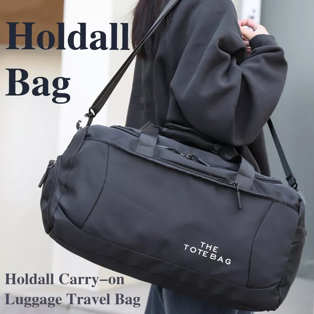 Black Sport Gym Tote New Duffle Bag Travel Work Gear Bag