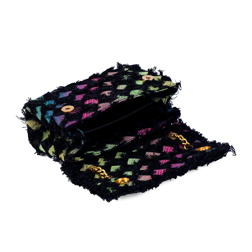 New Arrival Colorful Denim Handbag Jean Lady Casual Bag Classic Black Cross Body Bag