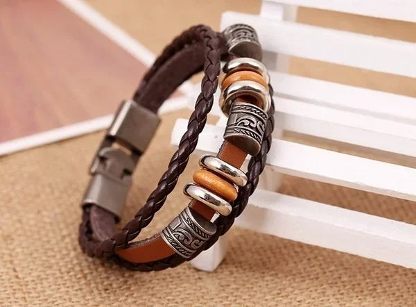 Leather Punk Bracelet Ladies and Men's Bracelets