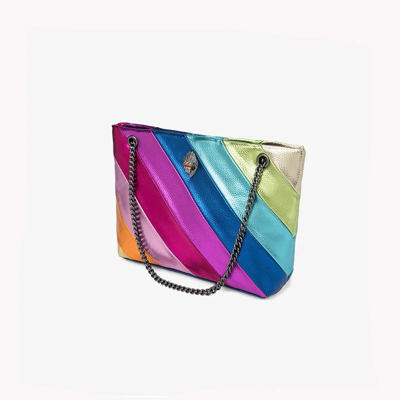 BM9332 Large Ladies Designer Tote Bag Shoulder Handbag Colorfully Crystal Long Strap Luxury Leather Satin Retro Party Bag