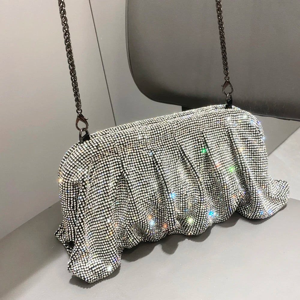 Clutch Bags New Folds Purses And Handbags Luxury Designer Wedding Party High Quality