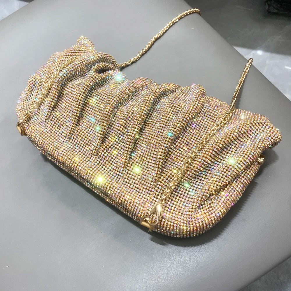Clutch Bags New Folds Purses And Handbags Luxury Designer Wedding Party High Quality