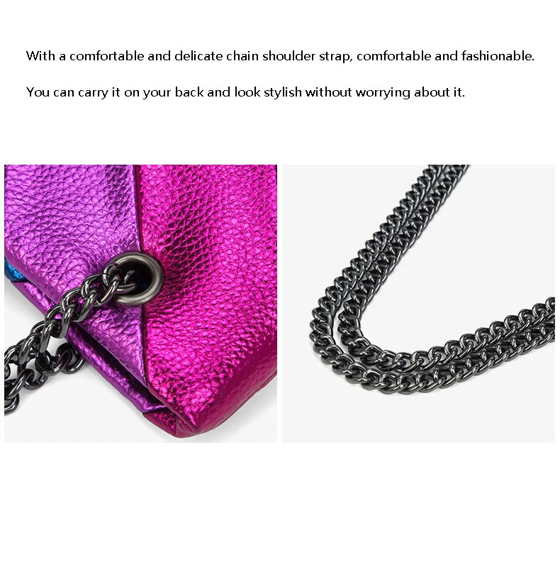 BM9332 Large Ladies Designer Tote Bag Shoulder Handbag Colorfully Crystal Long Strap Luxury Leather Satin Retro Party Bag