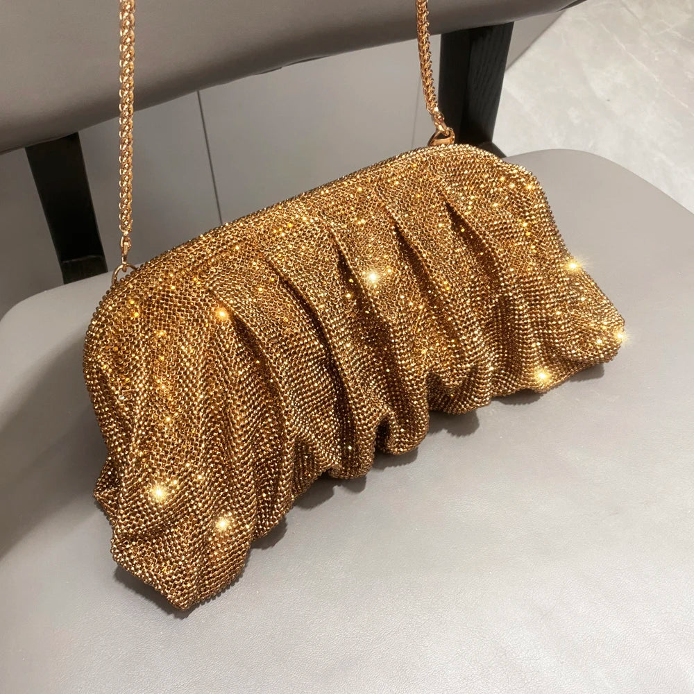 Clutch Bags New Folds Purses And Handbags Luxury Designer Wedding Party High Quality