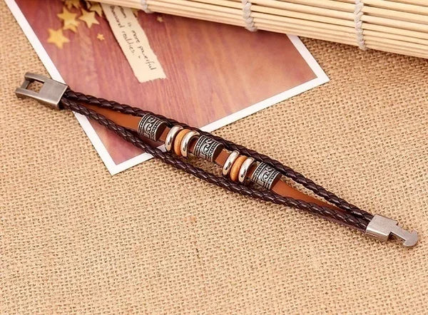 Leather Punk Bracelet Ladies and Men's Bracelets
