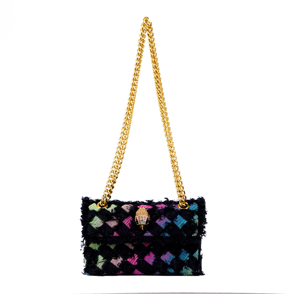 New Arrival Colorful Denim Handbag Jean Lady Casual Bag Classic Black Cross Body Bag
