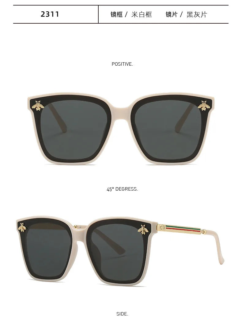 2024 Sunglasses Women New Frame Square Luxury Brand Designer Fashion Sun Glasses Men Outdoor Driving Eyewear UV400 Oculos De Sol