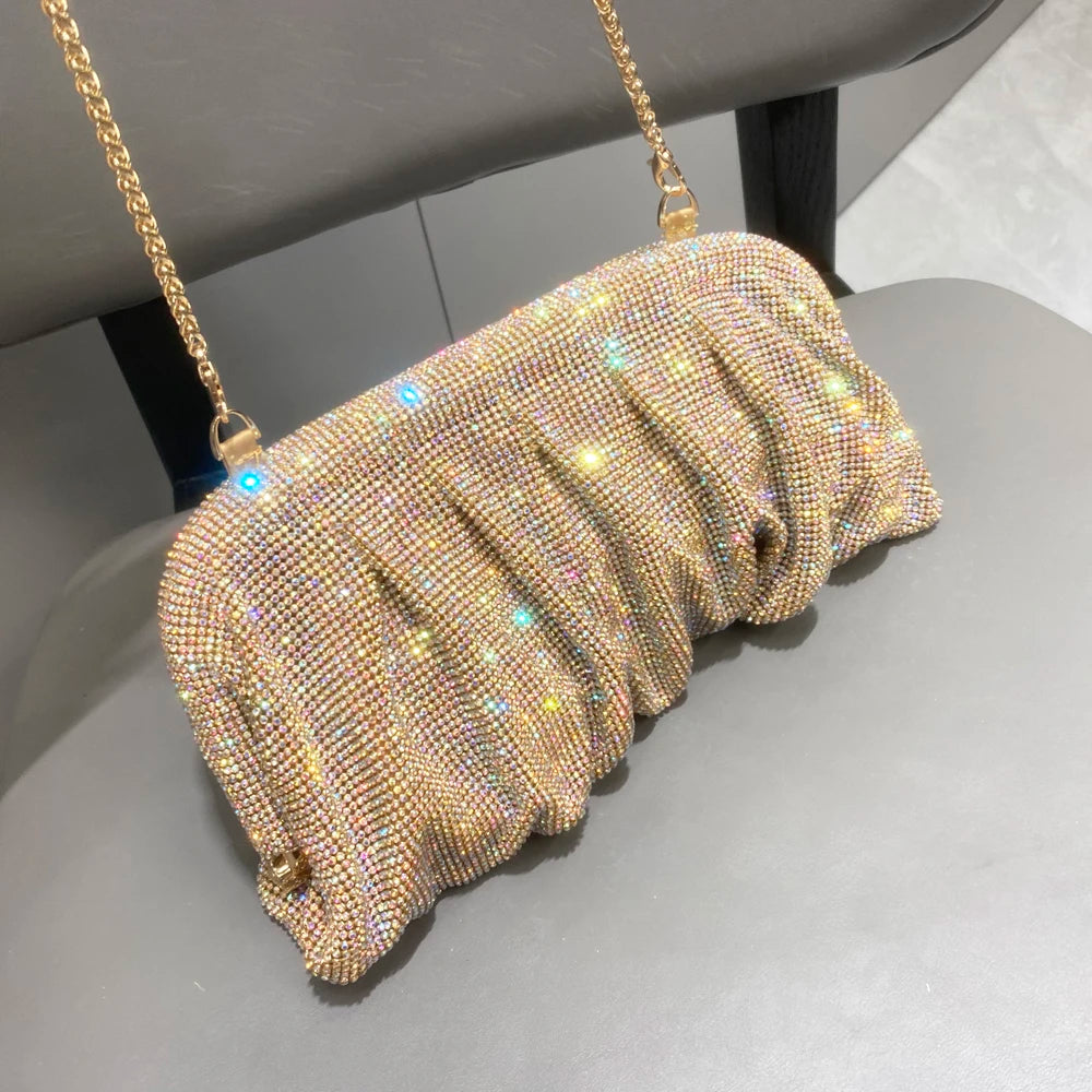 Clutch Bags New Folds Purses And Handbags Luxury Designer Wedding Party High Quality