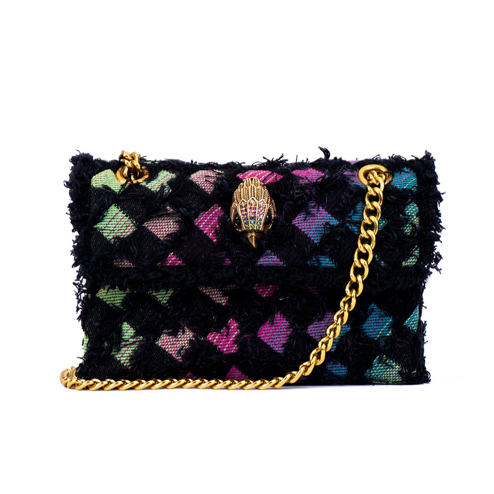 New Arrival Colorful Denim Handbag Jean Lady Casual Bag Classic Black Cross Body Bag