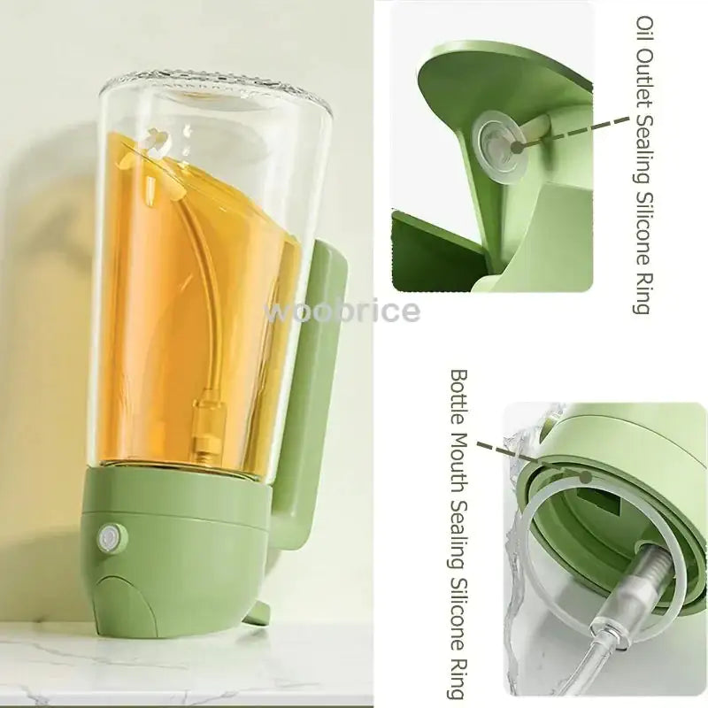 2-in-1 Glass Oil Sprayer Bottle – Pourable & Sprayable Oil Dispenser for Kitchen