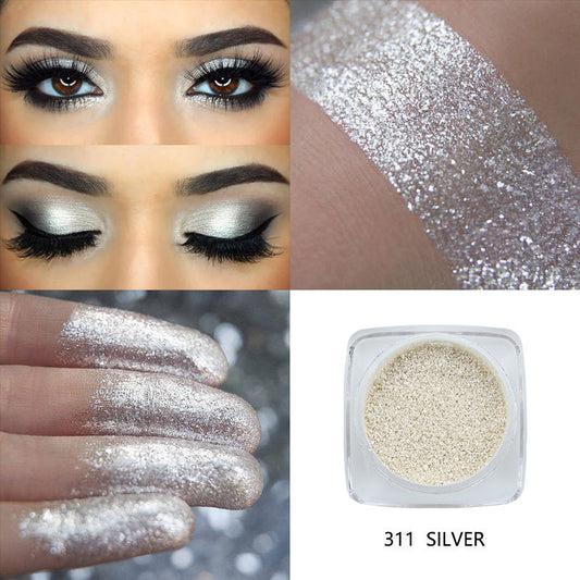 INS Stage Makeup Silver Gold Pearl Eye Shadow And Glitter