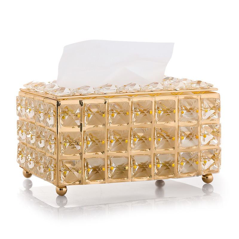 Rhinestone Tissue Box Paper Rack