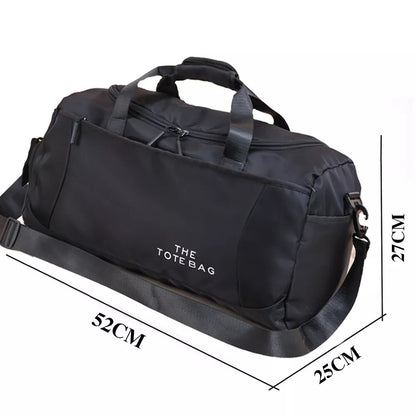 Black Sport Gym Tote New Duffle Bag Travel Work Gear Bag