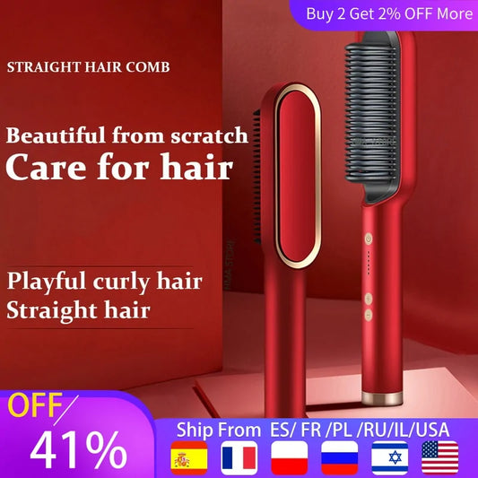 Straighteners Curling Hair Iron Hair Brush