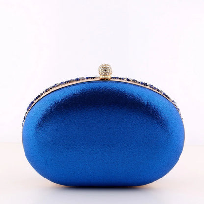 Metal Prom Clutch Diamonds Clutch With Chain Shoulder Handbags Wedding Female Purse