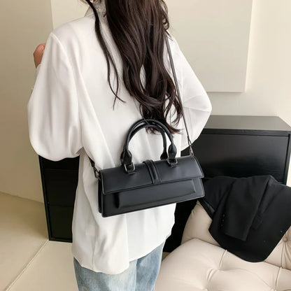 Stylish Rectangle Box Designer Small Square Portable Handbag Messenger Shoulder High Quality Women Leather Bag Purse