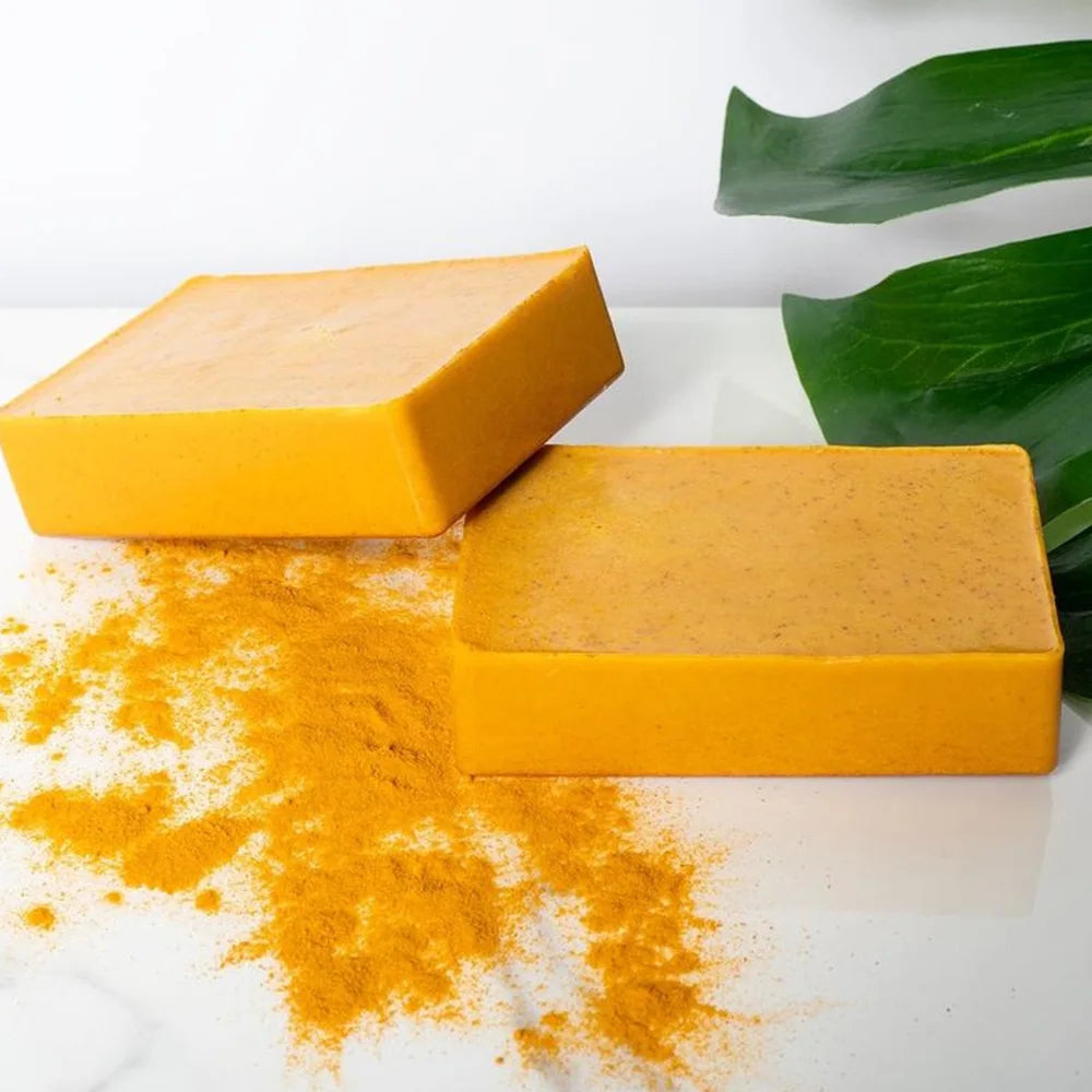 100g Turmeric Hand Made Soap, Lemon Kojic Acid Soap, Shower and Facial Soap