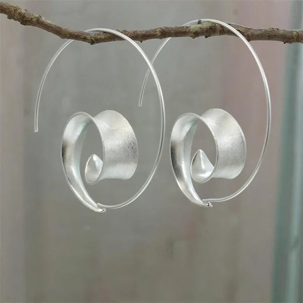 Fashion Round Gold Plated Copper Hoop Earrings for Women New Vintage Jewelry Wedding Anniversary Party Gifts Acessories