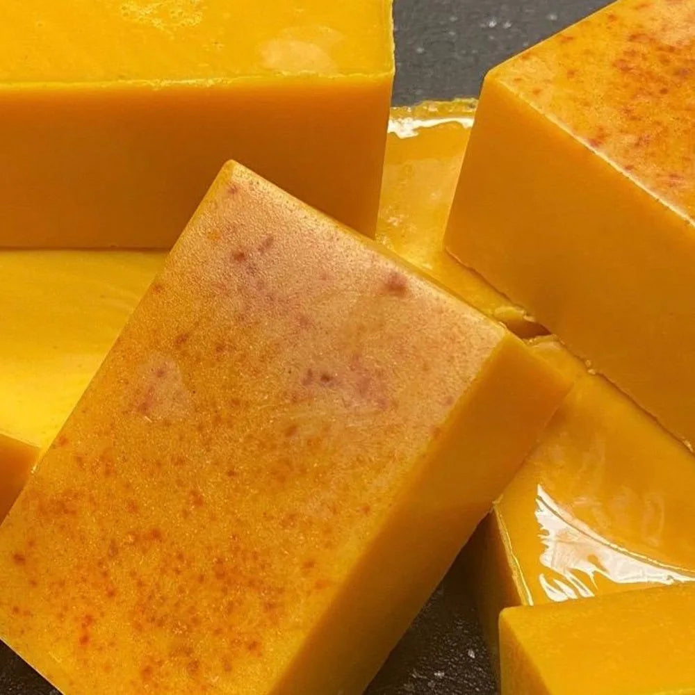 100g Turmeric Hand Made Soap, Lemon Kojic Acid Soap, Shower and Facial Soap