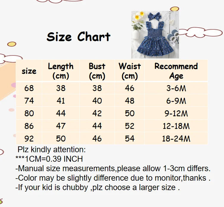 3-24Months Infant Baby Girl Golden Dot Slip Blue Dress Toddler Girl Summer Fashion Party Princess Dresses with Headband 2Pcs Set