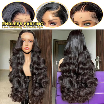 30 40 Inch 200 Density 13x6 Body Wave Lace Frontal Human Hair Wig Brazilian 13x4 HD Lace Frontal Human Hair Wigs For Women