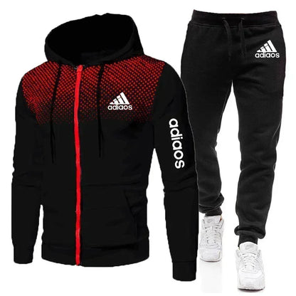 Men's Sportswear Fitness Suit, Zippered Sportswear, Running Suit, Fitness Suit, Sports Suit, Hoodie, New Style, Fashionable2024