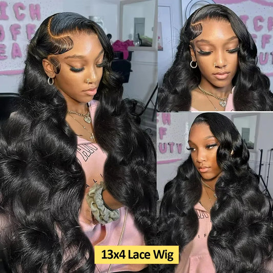 30 40 Inch 200 Density 13x6 Body Wave Lace Frontal Human Hair Wig Brazilian 13x4 HD Lace Frontal Human Hair Wigs For Women