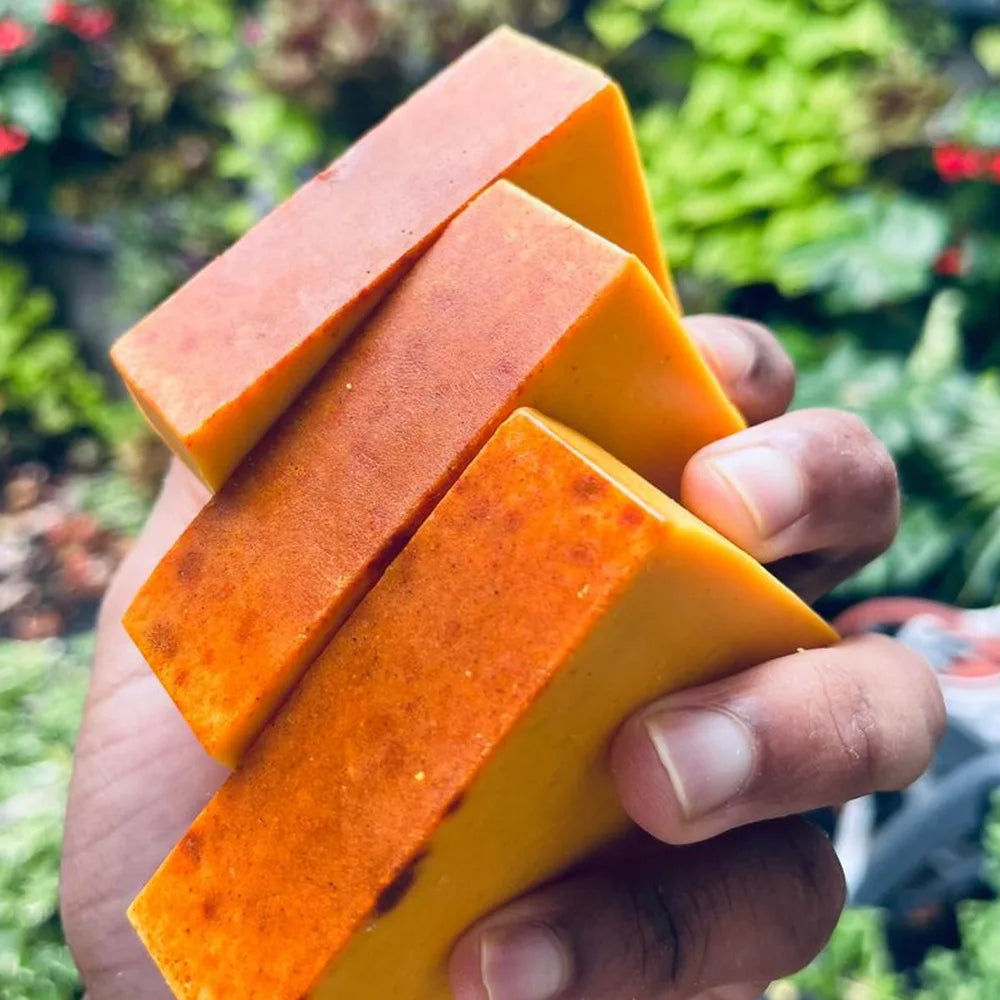 100g Turmeric Hand Made Soap, Lemon Kojic Acid Soap, Shower and Facial Soap