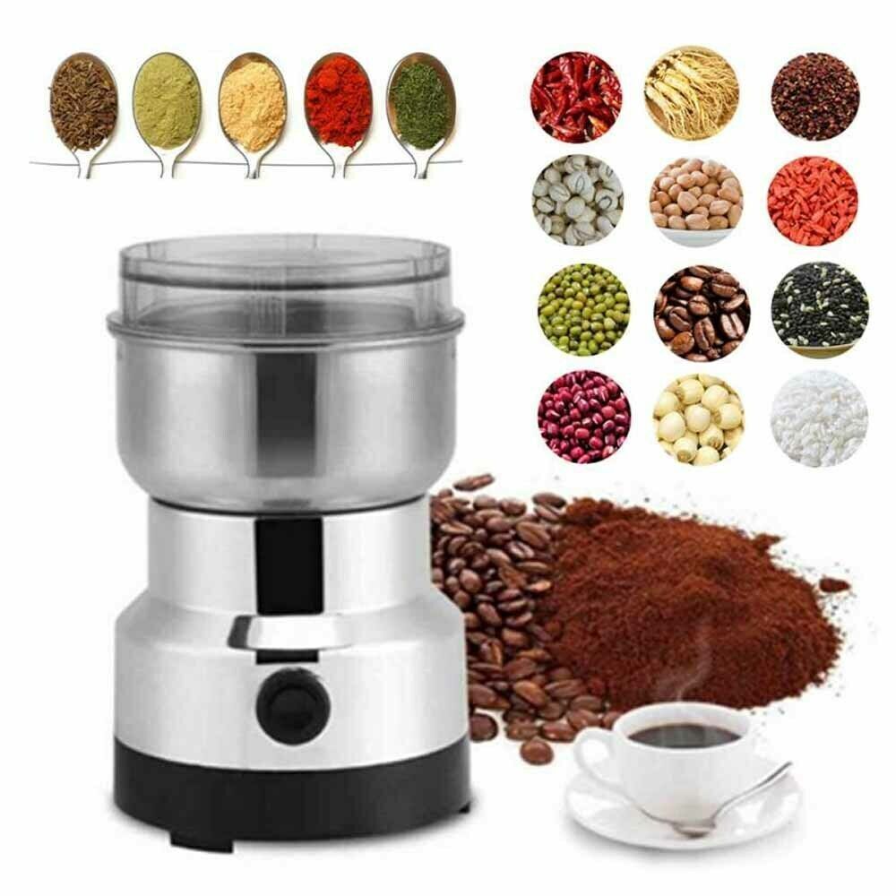 Electric Coffee Grinder Grinding Milling Nut Bean Spice Matte Blade Blender