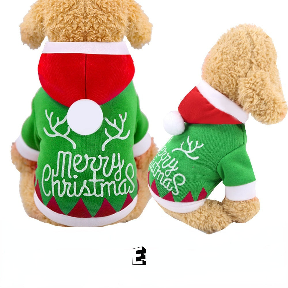 Christmas Pet Supplies Clothes Cat Cotton Clothes